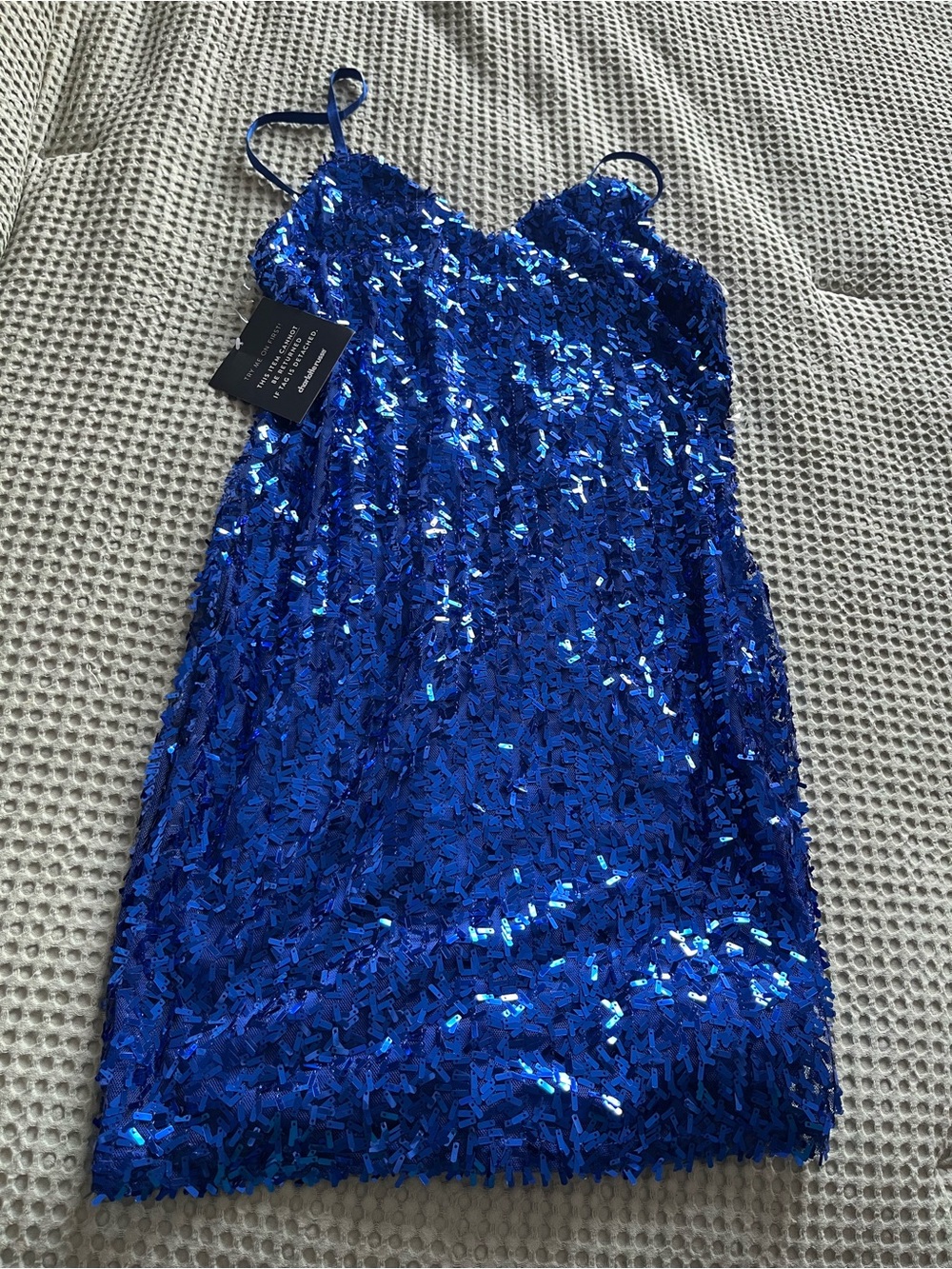 Charlotte Russe Royal Blue Sequin Mini Dress